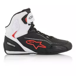 Alpinestars Faster 3 мотоботы Black White Red Красный