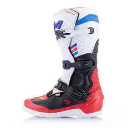 Alpinestars Tech 3 мотоботинки White Red Blue Красный