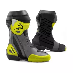 Falco Elite Gp мотоботинки Black Yellow Fluo Желтый