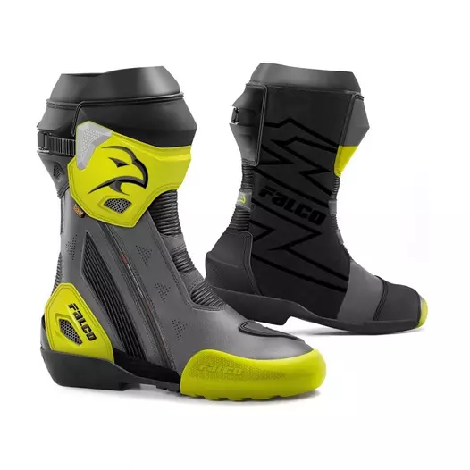 Falco Elite Gp мотоботинки Black Yellow Fluo Желтый (размер: 40)