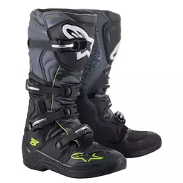 Alpinestars Tech 5 мотоботинки Black Grey Yellow Fluo Серый