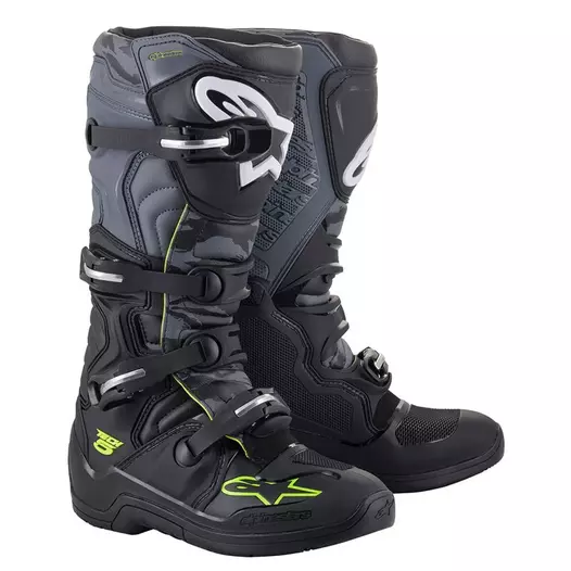 Alpinestars Tech 5 мотоботинки Black Grey Yellow Fluo Серый (размер: 16)