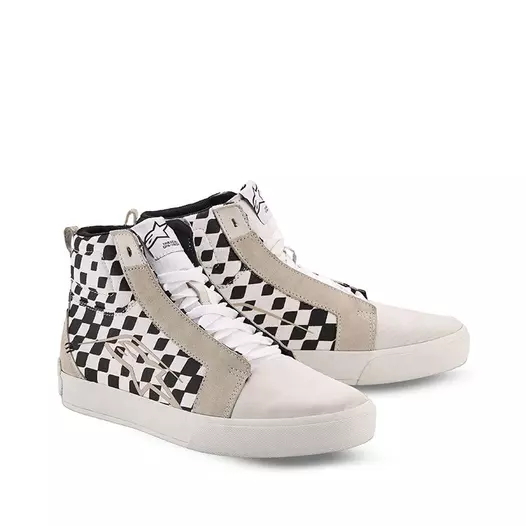 Alpinestars Ride-63 Canvas мотоботы White Black Chess Белый (размер: 10,5)