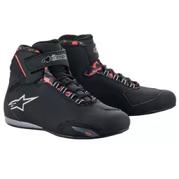 Alpinestars Sektor Waterproof мотоботы Grey Red Fluo Красный