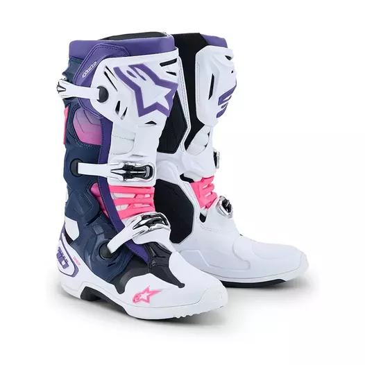 Alpinestars Tech 10 мотоботинки White Purple