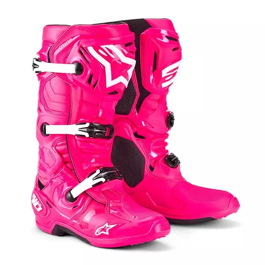 Alpinestars Tech 10 мотоботинки Diva Pink White Розовый