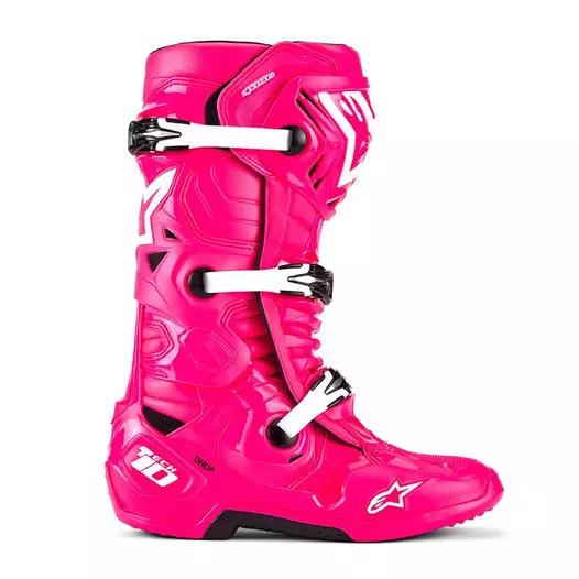 Alpinestars Tech 10 мотоботинки Diva Pink White Розовый