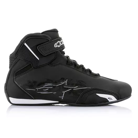 Alpinestars Sektor мотоботы Black White Черный