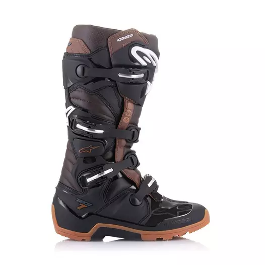 Alpinestars Tech 7 Enduro мотоботинки Black Brown Коричневый