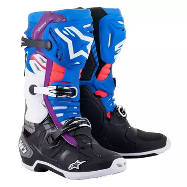 Alpinestars Tech 10 Supervented мотоботинки Blue Purple Синий