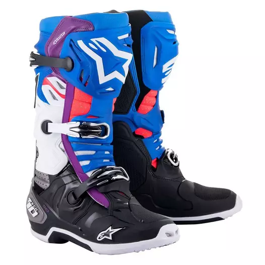Alpinestars Tech 10 Supervented мотоботинки Blue Purple Синий (размер: 10)