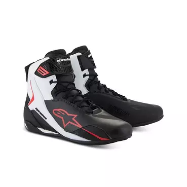 Alpinestars Faster 4 мотоботы Black White Red Красный