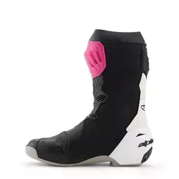 Alpinestars Supertech R мотоботинки Magenta White Yellow Розовый