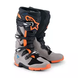 Alpinestars Tech 7 Enduro 26 мотоботинки Grey Orange Оранжевый