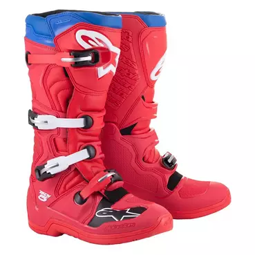 Alpinestars Tech 5 мотоботинки Red Blue Черный