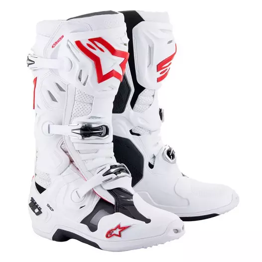 Alpinestars Tech 10 Supervented мотоботинки White Red Белый (размер: 7)