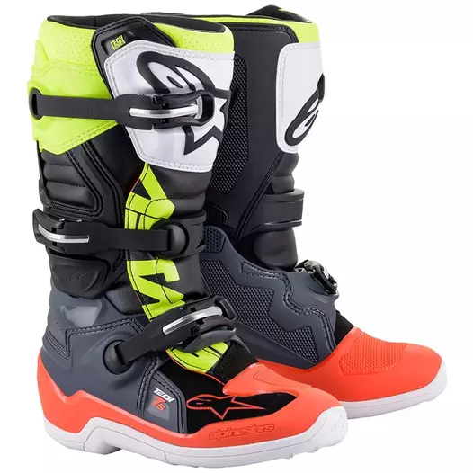 Alpinestars Tech 7s Kid мотоботинки Red Yellow Желтый (размер: 2)