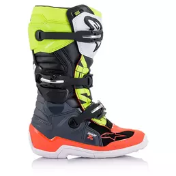Alpinestars Tech 7s Kid мотоботинки Red Yellow Желтый