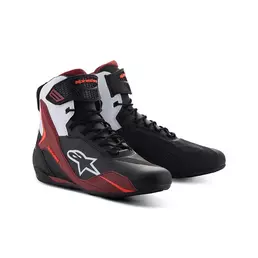 Alpinestars Faster 4 мотоботы White Dark Red Красный