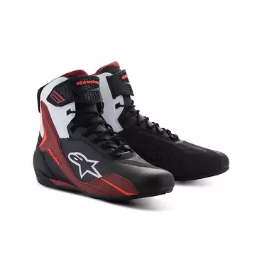 Alpinestars Faster 4 мотоботы White Dark Red Красный
