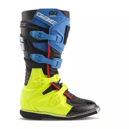 Gaerne Gxj Kid мотоботинки Black Blue Yellow Fluo Синий