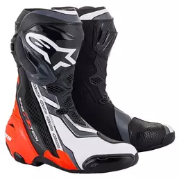Alpinestars Supertech R мотоботинки Red Fluo Grey Красный