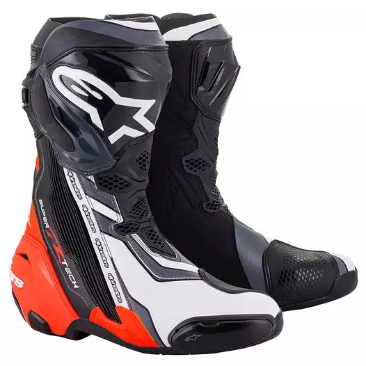 Alpinestars Supertech R мотоботинки Red Fluo Grey Красный (размер: 41)