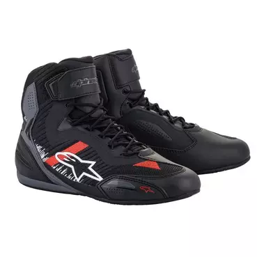 Alpinestars Faster 3 Rideknit мотоботы Grey Red Черный