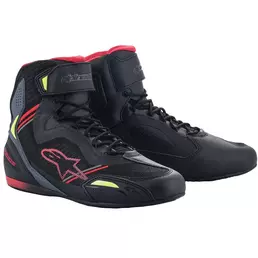 Alpinestars Faster 3 Rideknit мотоботы Silver Red Yellow Черный