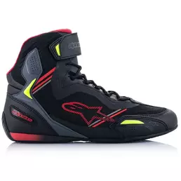 Alpinestars Faster 3 Rideknit мотоботы Silver Red Yellow Черный