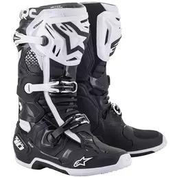 Alpinestars Tech 10 мотоботинки Black White Белый