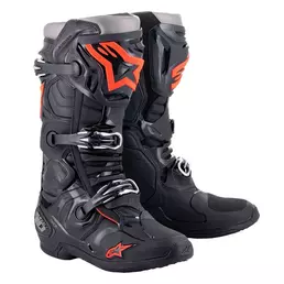 Alpinestars Tech 10 мотоботинки Black Red Fluo Черный