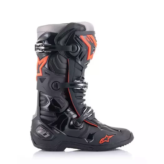Alpinestars Tech 10 мотоботинки Black Red Fluo Черный
