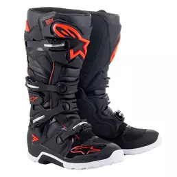 Alpinestars Tech 7 Enduro мотоботинки Black Red Fluo Красный