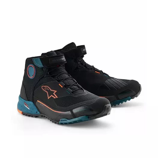 Alpinestars Cr X Drystar мотоботы Petrol Orange Черный (размер: 10,5)