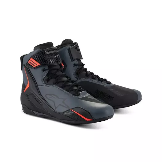 Alpinestars Faster 4 мотоботы Black Grey Red Серый (размер: 10,5)