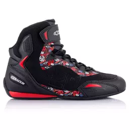 Alpinestars Fq20 Faster 3 Rideknit мотоботы Black Red Красный