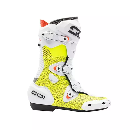 Sidi Mag 2 Air Bautista Replica мотоботинки Yellow Белый