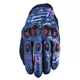 Five Stunt Evo2 Woman мотоперчатки Flowers Pink Розовый