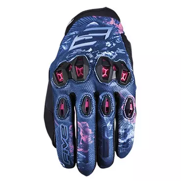 Five Stunt Evo2 Woman мотоперчатки Flowers Pink Розовый