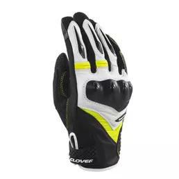 Clover Raptor 3 мотоперчатки Black White Yellow Желтый (размер: s)