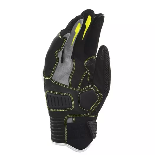 Clover Raptor 3 мотоперчатки Black White Yellow Желтый