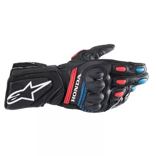 Alpinestars Honda Sp-8 V3 мотоперчатки Black Red Blue Черный