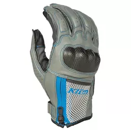 Klim Induction мотоперчатки Cool Grey Electric Blue Синий (размер: s)