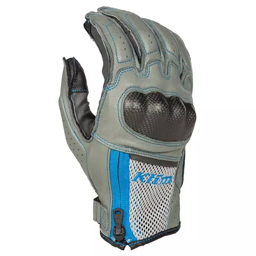 Klim Induction мотоперчатки Cool Grey Electric Blue Синий (размер: s)