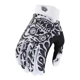 Troy Lee Designs Air Skull Demon мотоперчатки White Белый