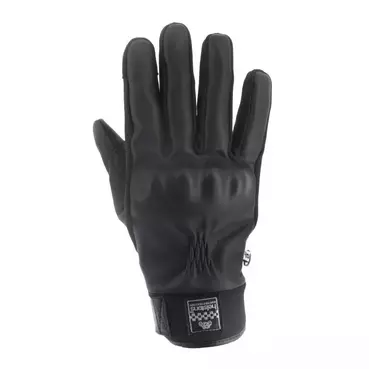Helstons Justin Hiver Leather мотоперчатки Black Черный