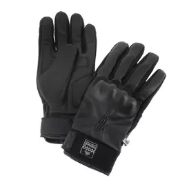 Helstons Justin Hiver Leather мотоперчатки Black Черный