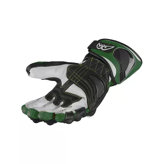 Berik Track 2.0 мотоперчатки Black Green Military Зеленый