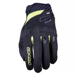 Five Rs3 Evo мотоперчатки Black Yellow Fluo Желтый